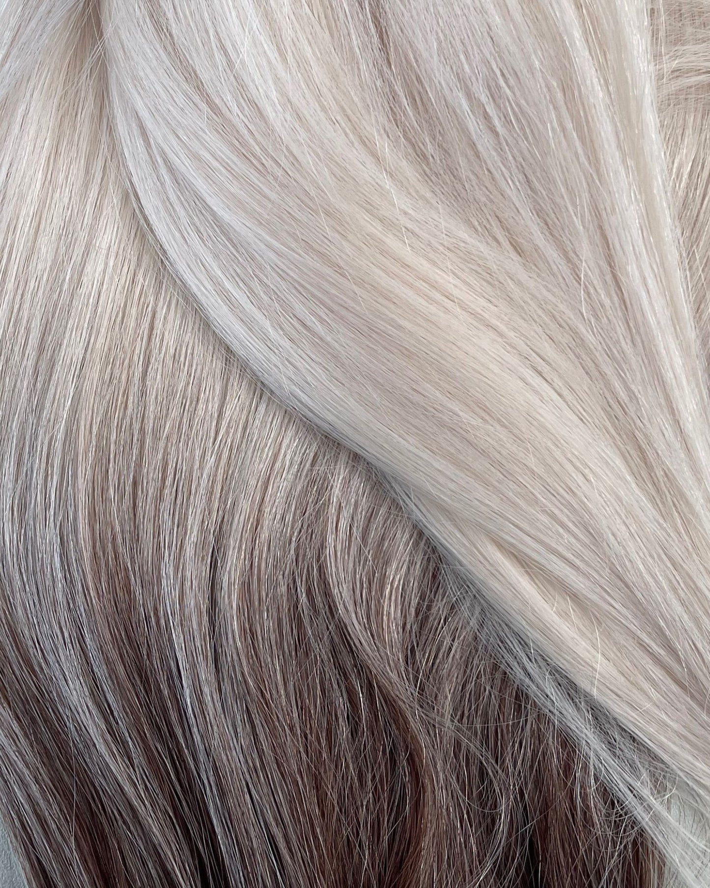 26” 210g Tape-In Weft Bio-Protein Fibre Rooted Beige Blonde