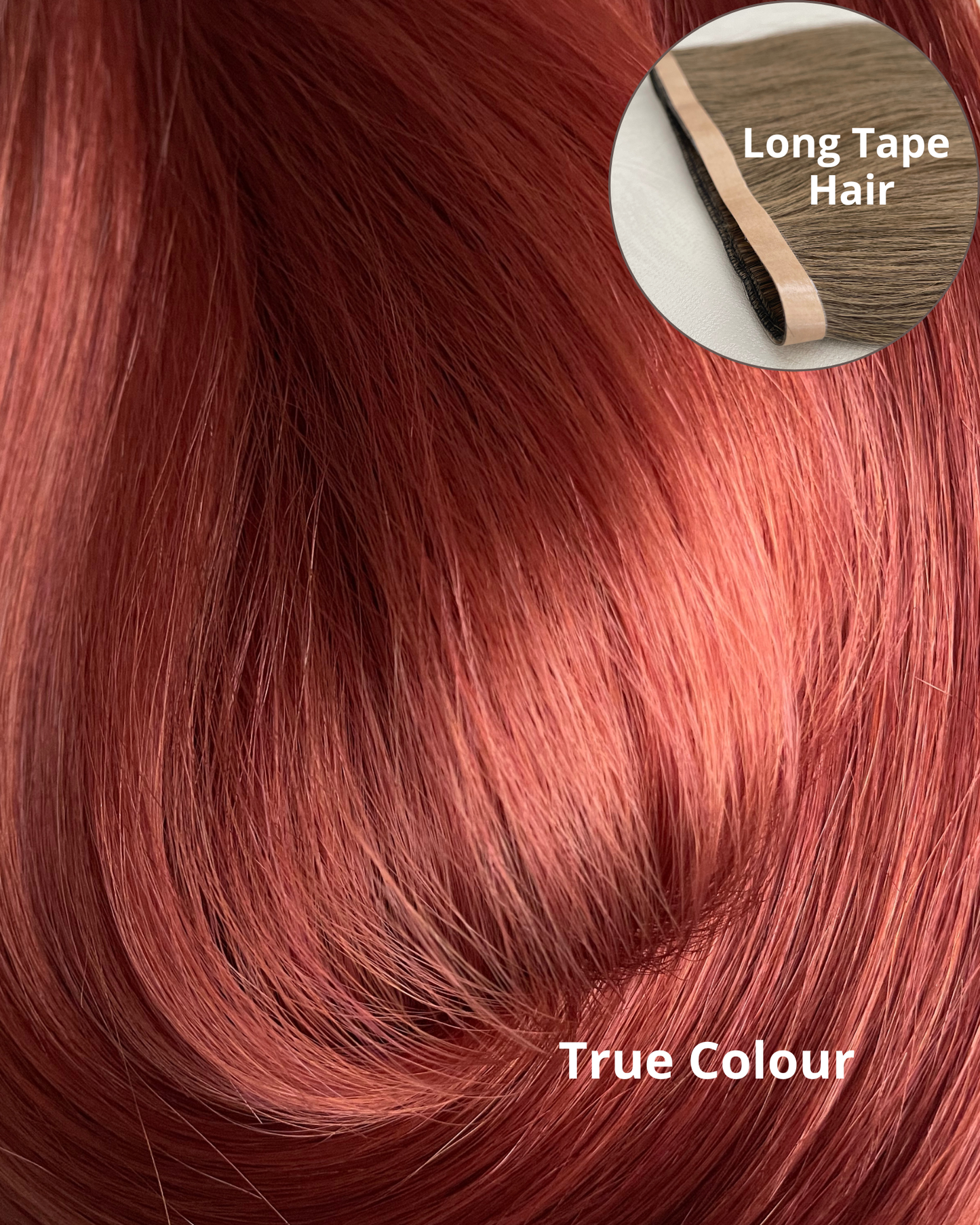26” 210g Tape-In Weft Bio-Protein Fibre Ginger