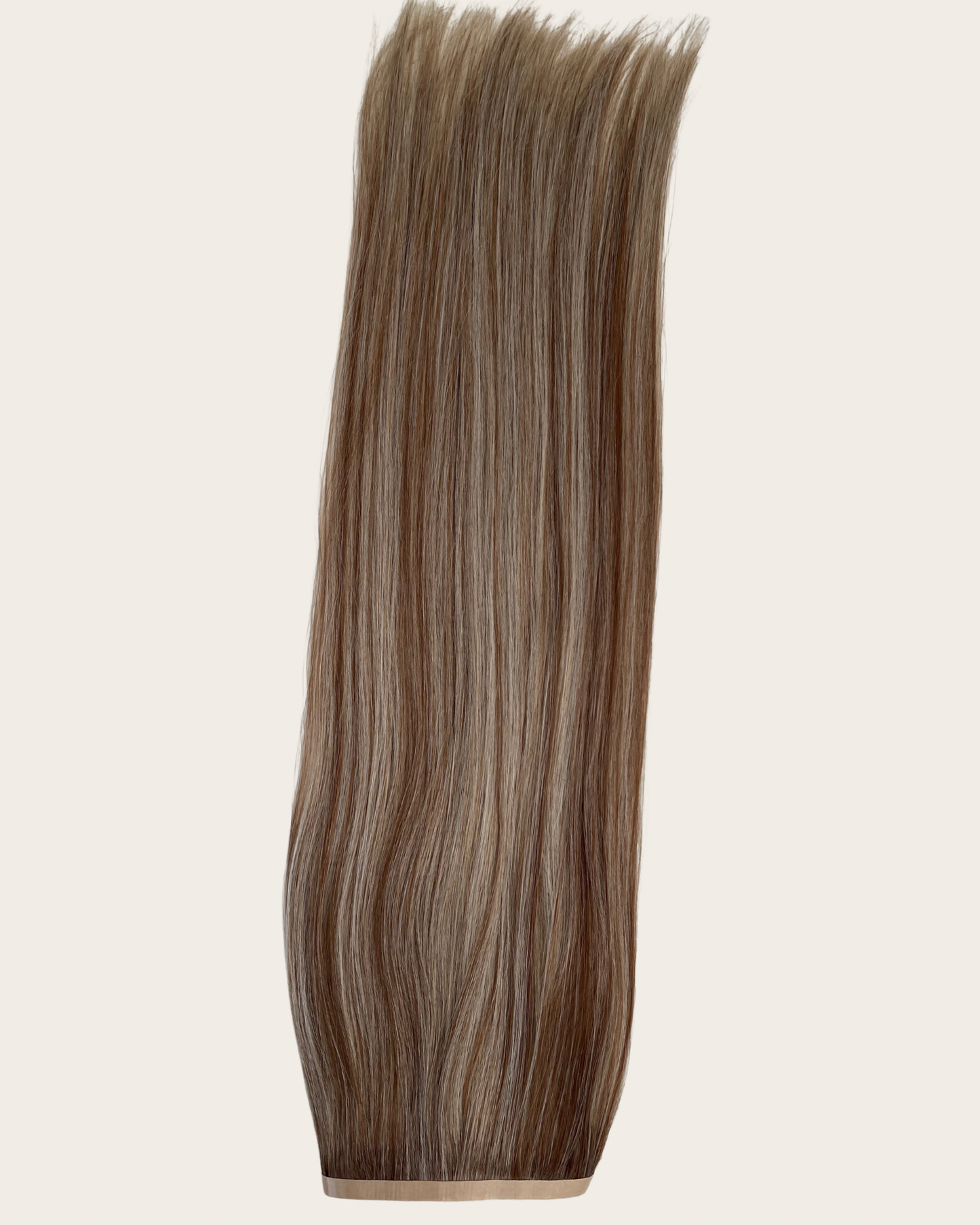 26” 210g Tape-In Weft Bio-Protein Fibre Highlighted Medium Blonde