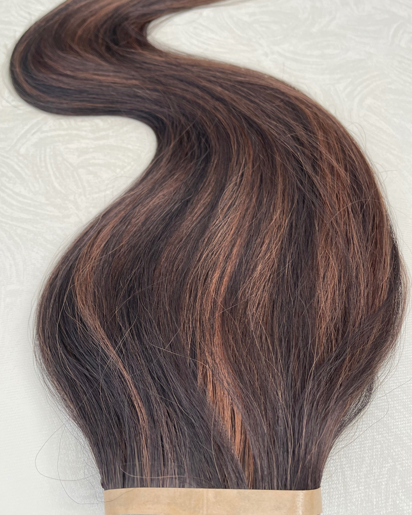 26” 210g Tape-In Weft Bio-Protein Fibre Brunette