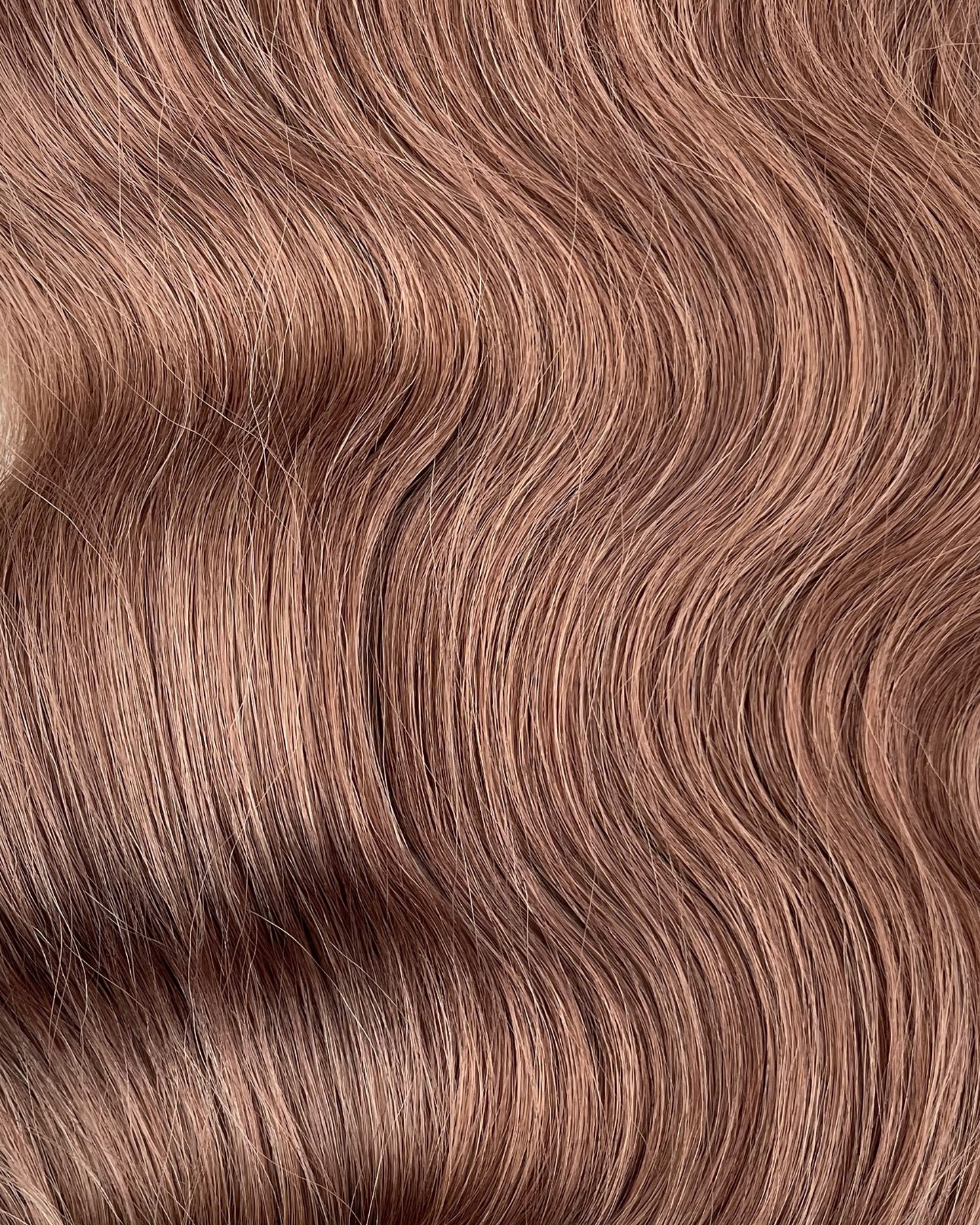 26” 210g Tape-In Weft Bio-Protein Fibre Wavy Light Brown