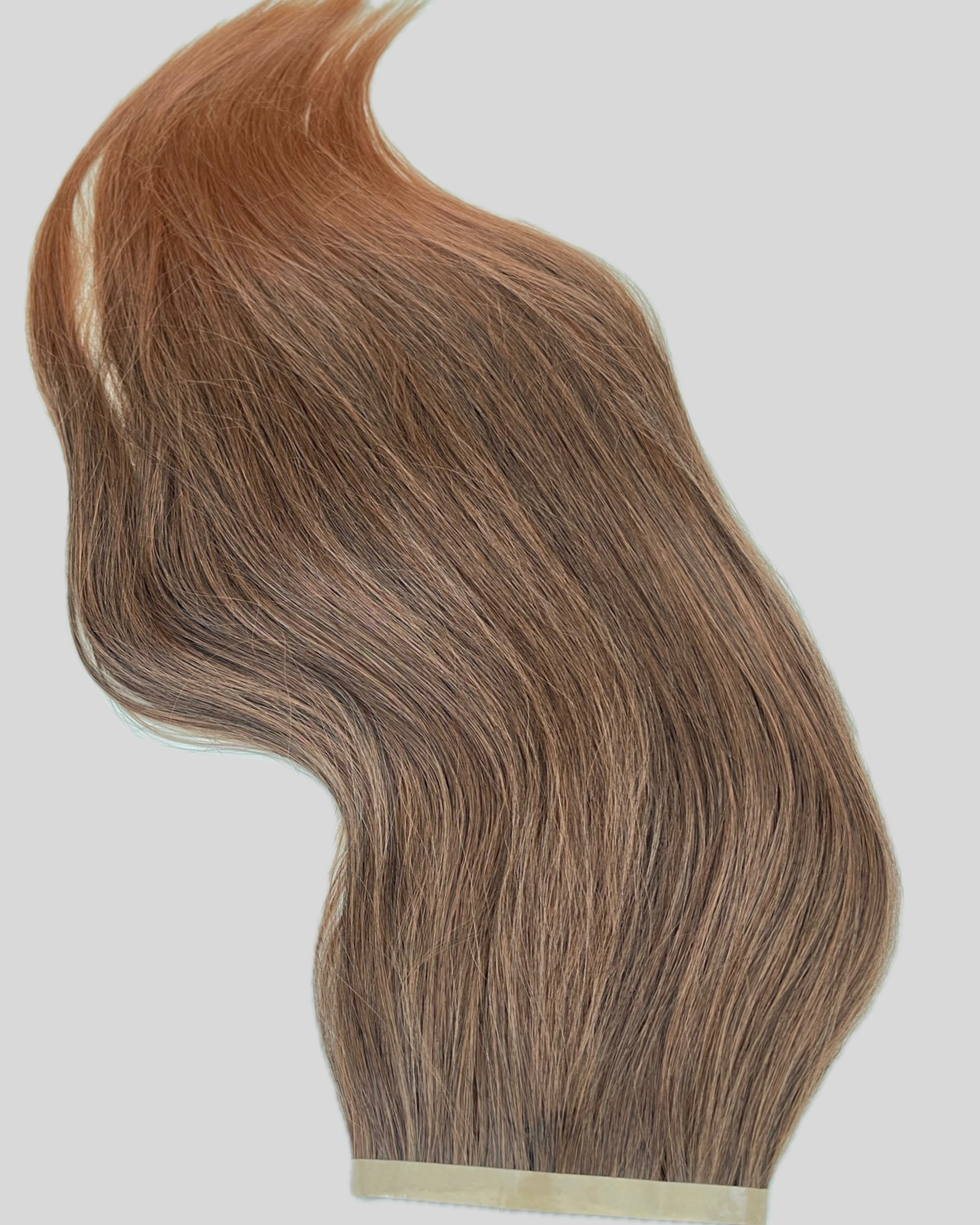 26” 210g Tape-In Weft Bio-Protein Fibre Soft Caramel Copper Brown