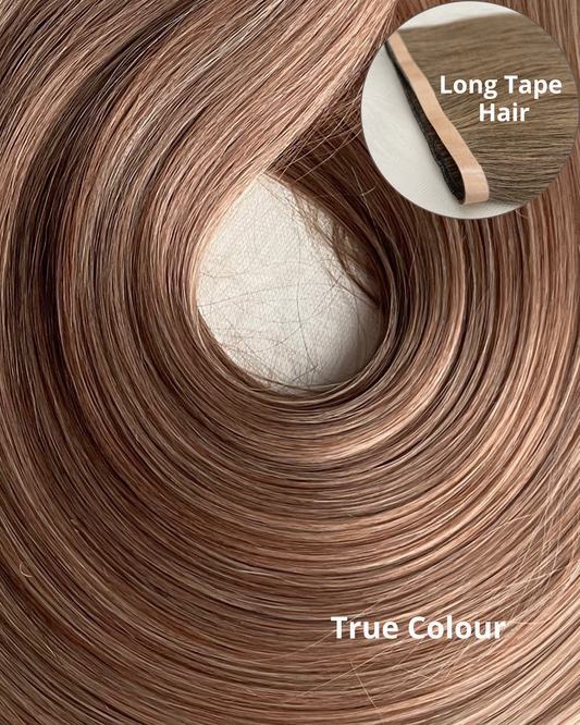 26” 210g Tape-In Weft Bio-Protein Fibre Toffee Brown