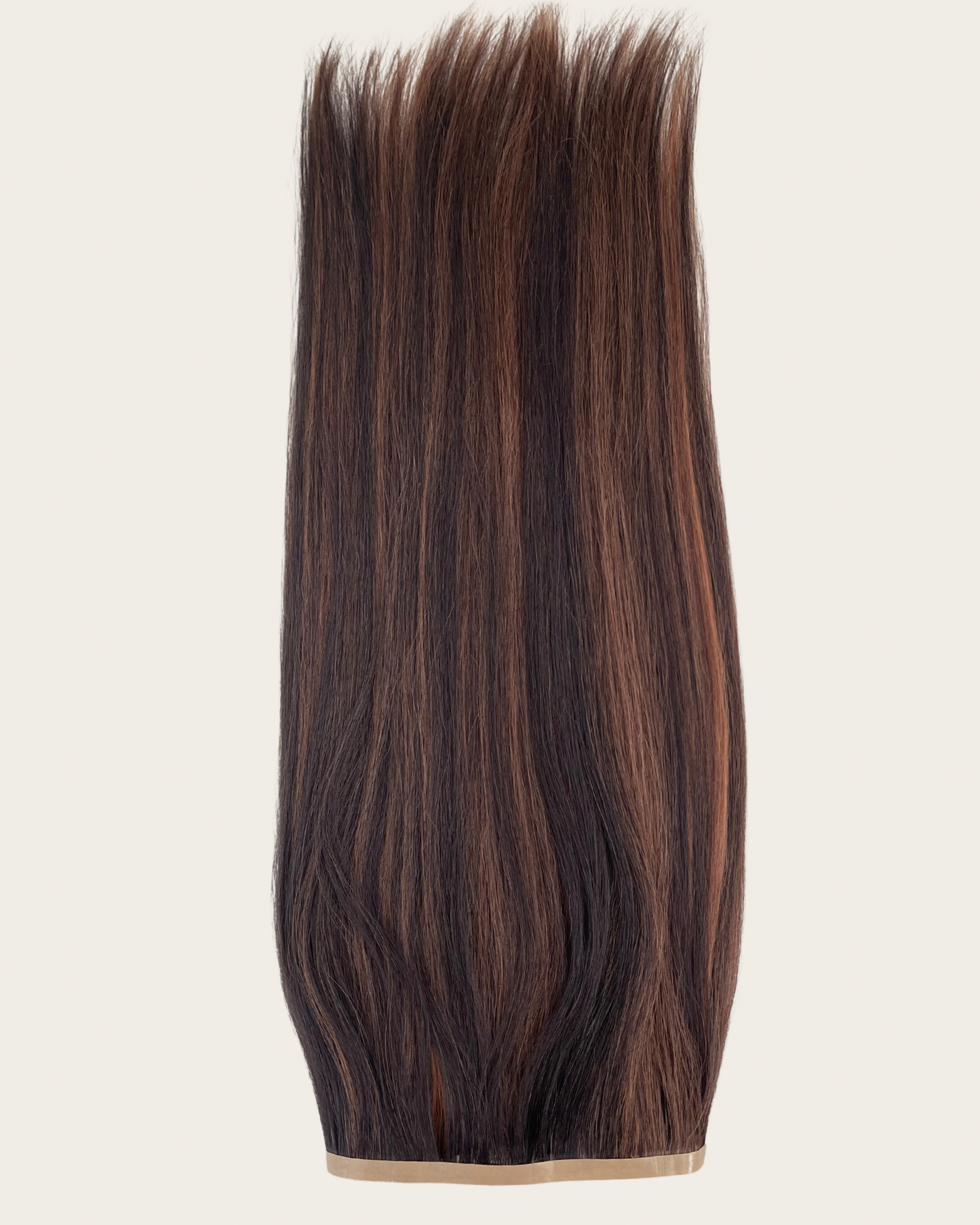26” 210g Tape-In Weft Bio-Protein Fibre Brunette