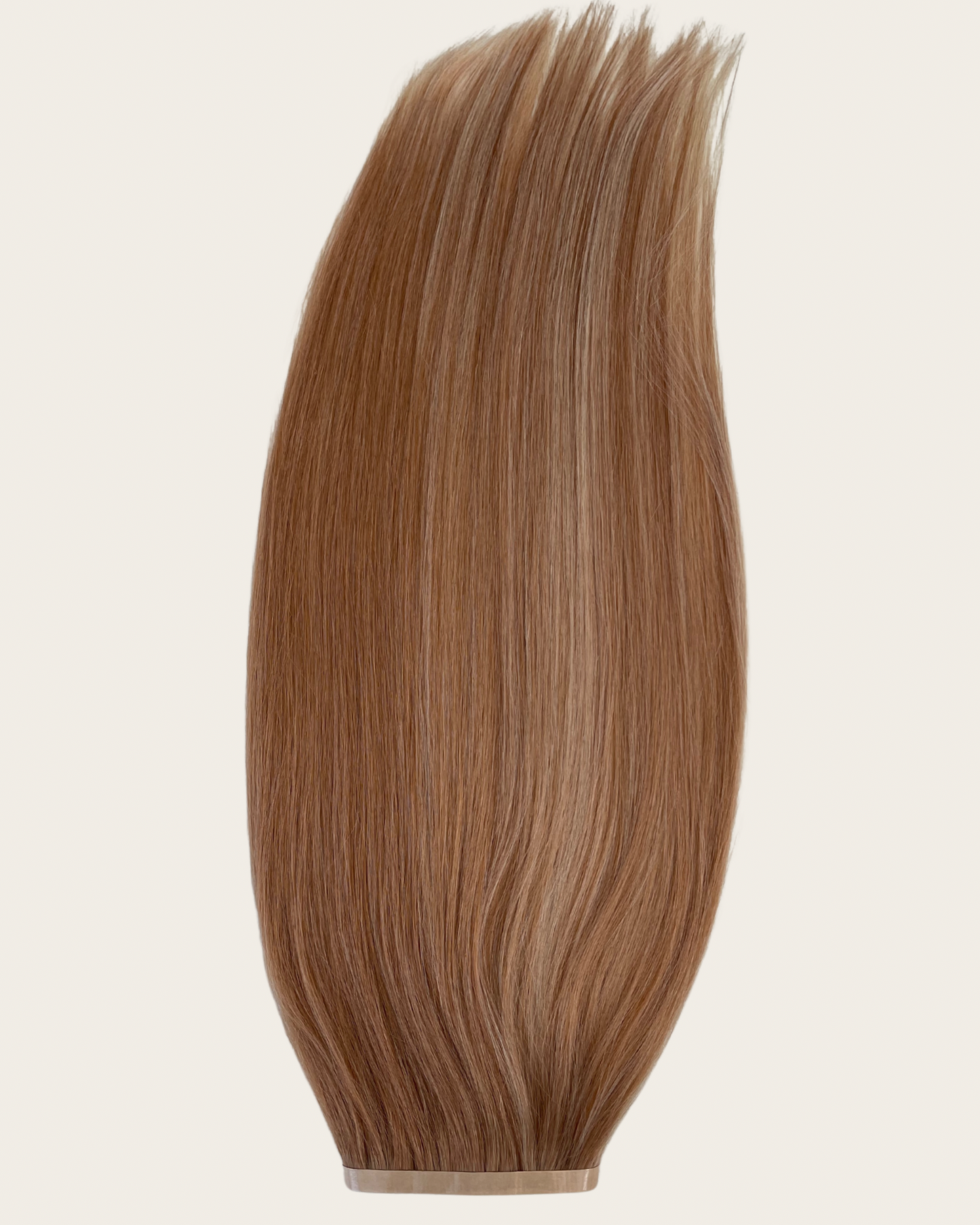 26” 210g Tape-In Weft Bio-Protein Fibre Highlighted Dark Blonde