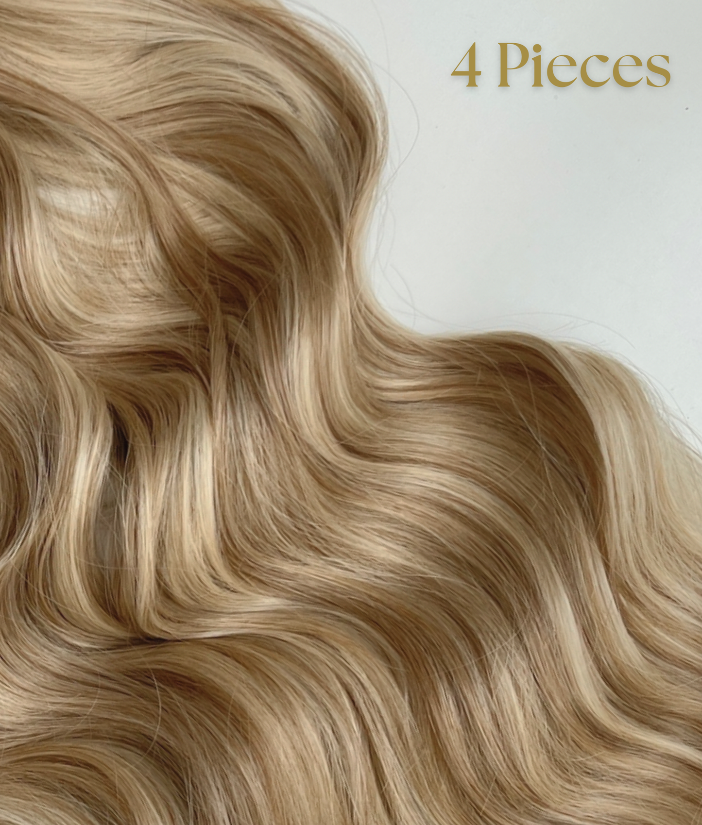 24’ Wavy 220g Bio-Protein Fibre Clip-in Hair Extensions - Sandy Blonde