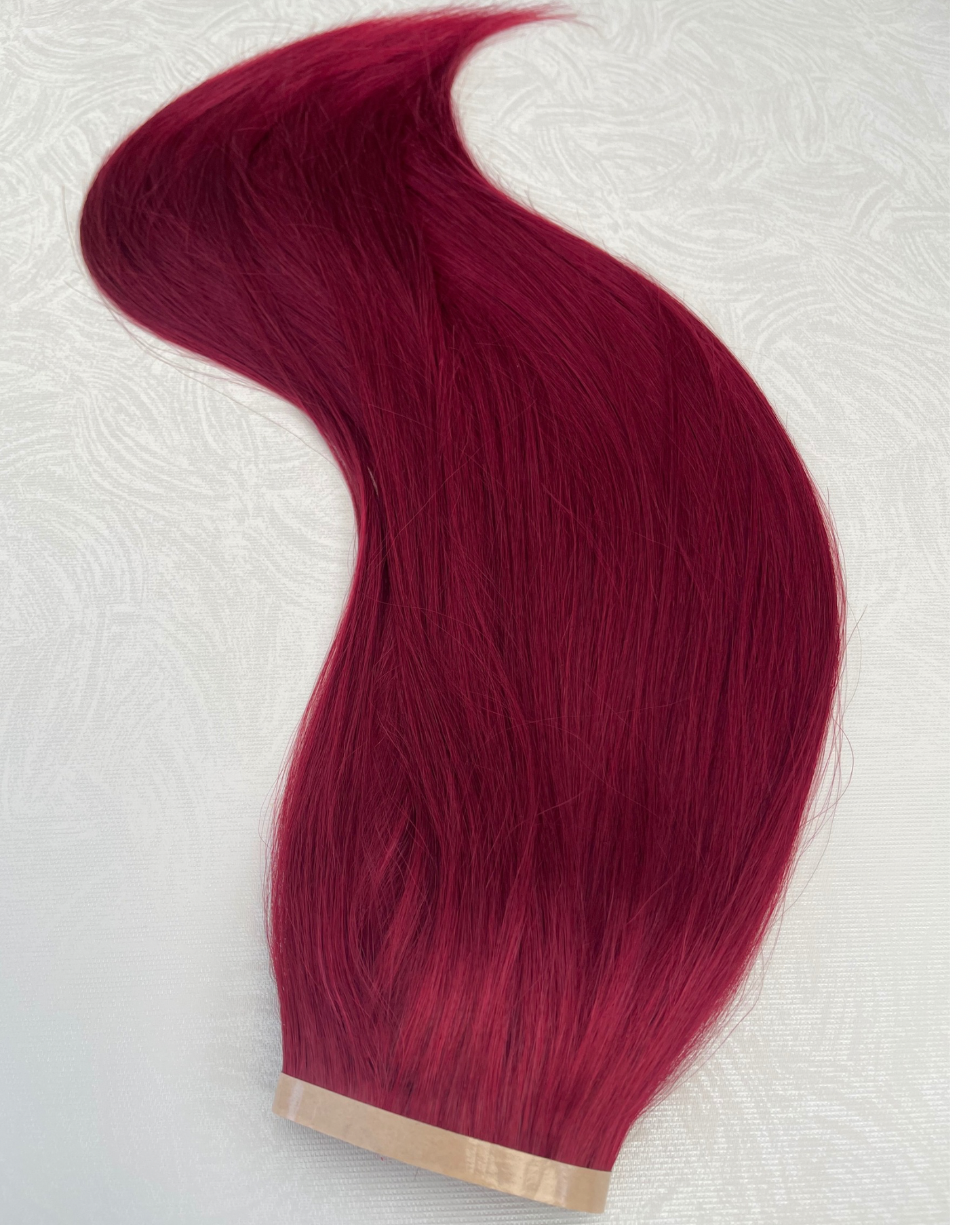 26” 210g Tape-In Weft Bio-Protein Fibre Burgundy