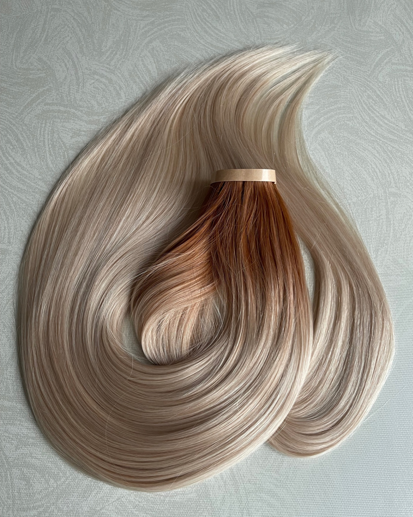 26” 210g Tape-In Weft Bio-Protein Fibre Rooted Medium Blonde