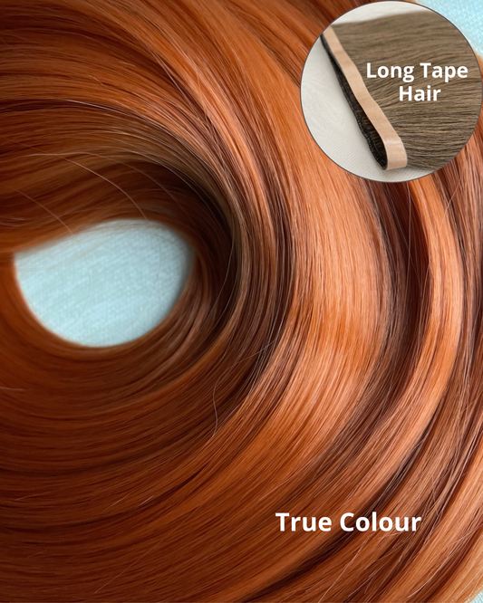 26” 210g Tape-In Weft Bio-Protein Fibre Vibrant Copper