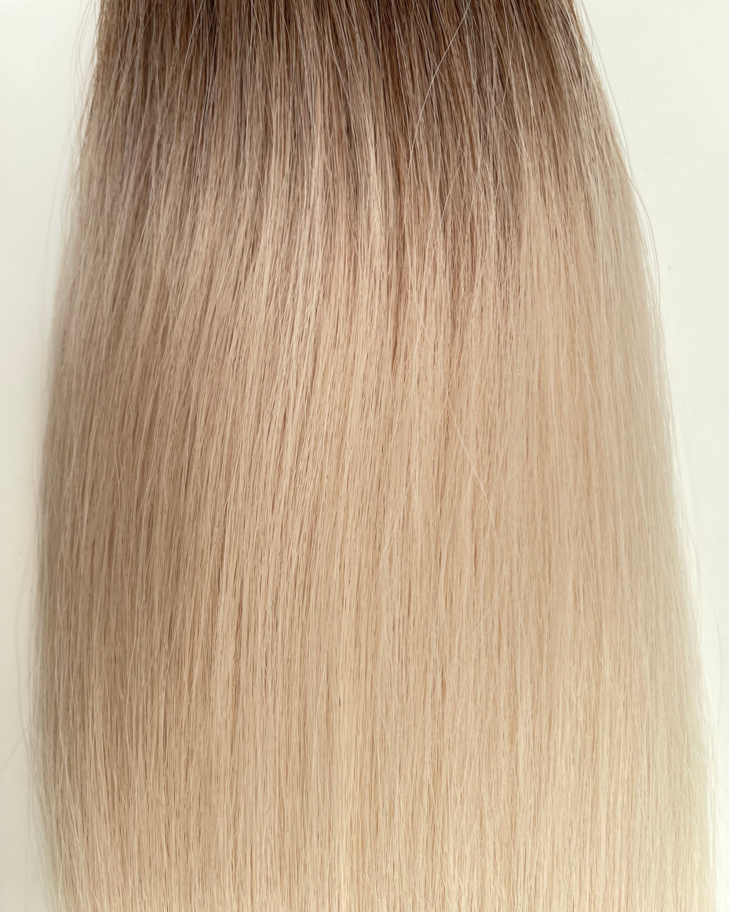 26” 210g Tape-In Weft Bio-Protein Fibre Rooted Beige Blonde