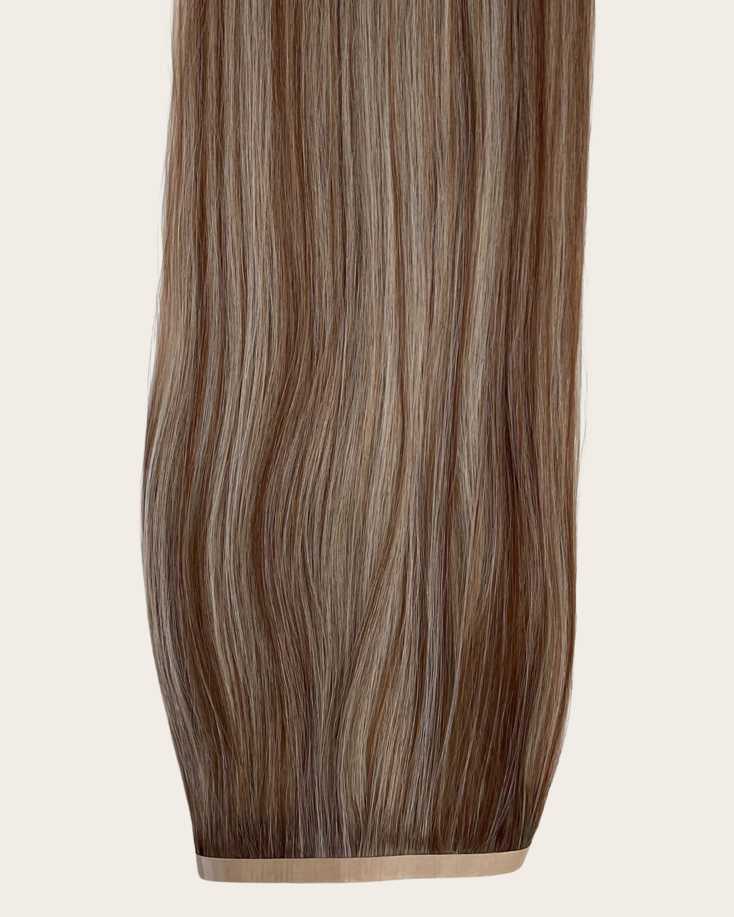 26” 210g Tape-In Weft Bio-Protein Fibre Highlighted Medium Blonde