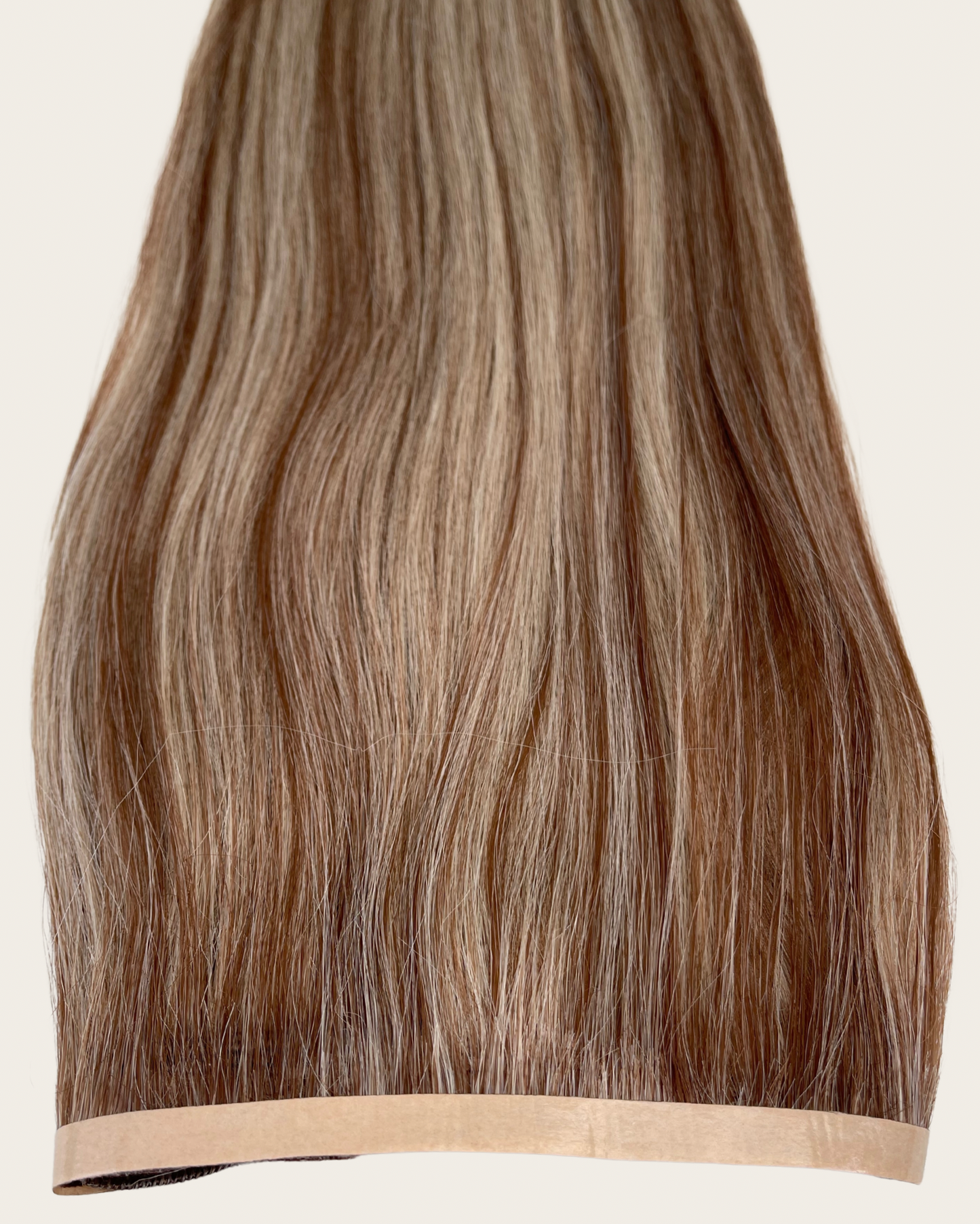 26” 210g Tape-In Weft Bio-Protein Fibre Highlighted Medium Blonde