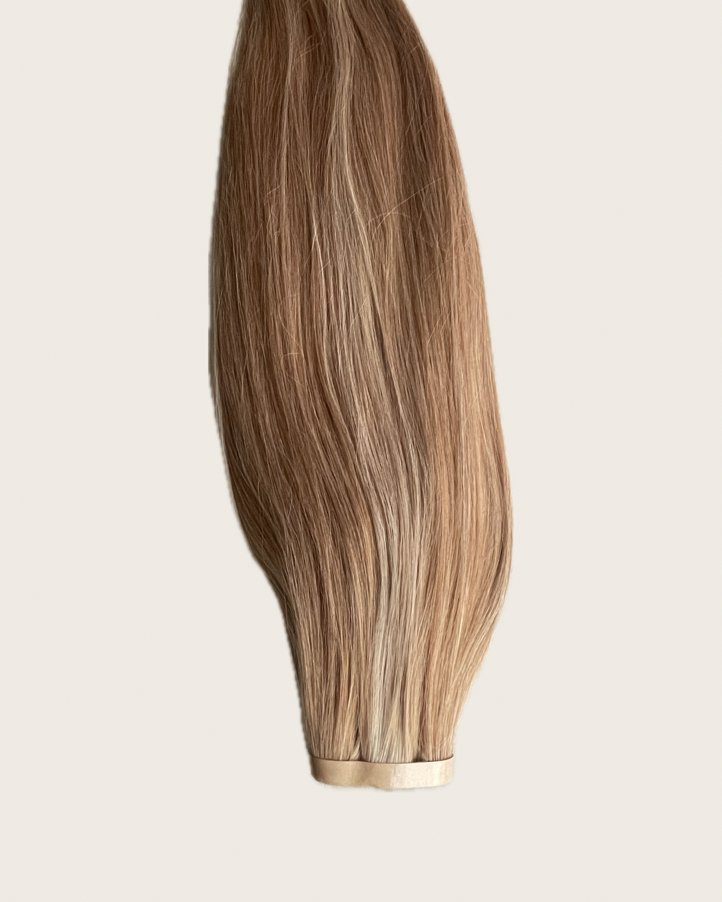 26” 210g Tape-In Weft Bio-Protein Fibre Highlighted Dark Blonde