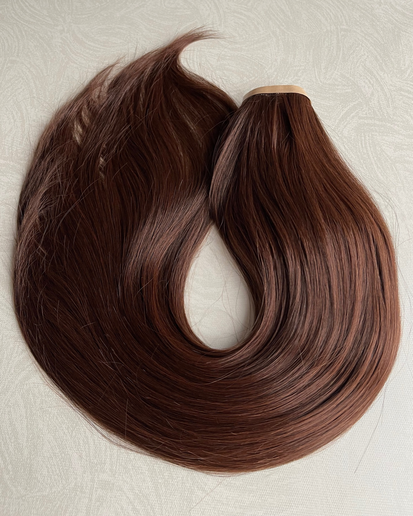 26” 210g Tape-In Weft Bio-Protein Fibre Chocolate Brown