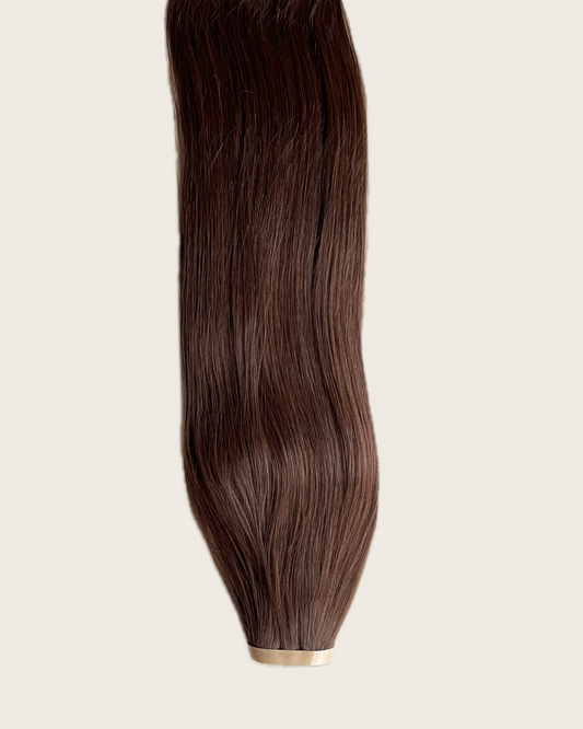 26” 210g Tape-In Weft Bio-Protein Fibre Dark Brown