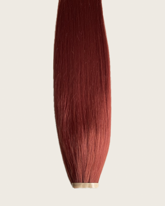 26” 210g Tape-In Weft Bio-Protein Fibre Ginger Copper