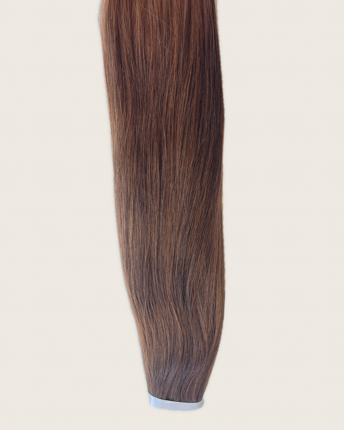 26” 200g Tape-In Weft Bio-Protein Fibre Brown to Copper Ombré