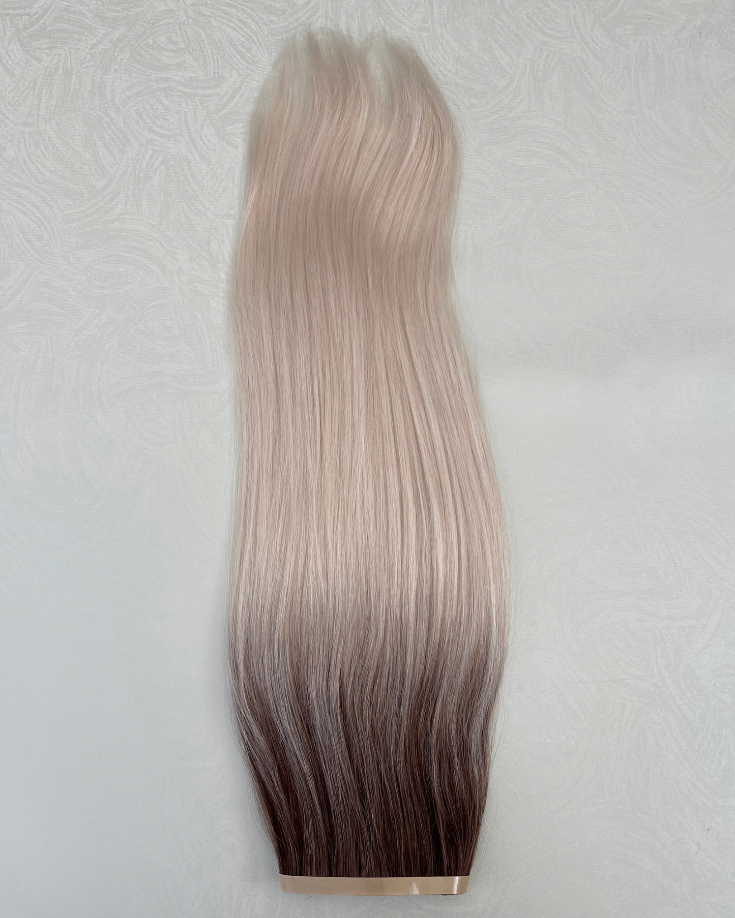 26” 210g Tape-In Weft Bio-Protein Fibre Rooted Beige Blonde