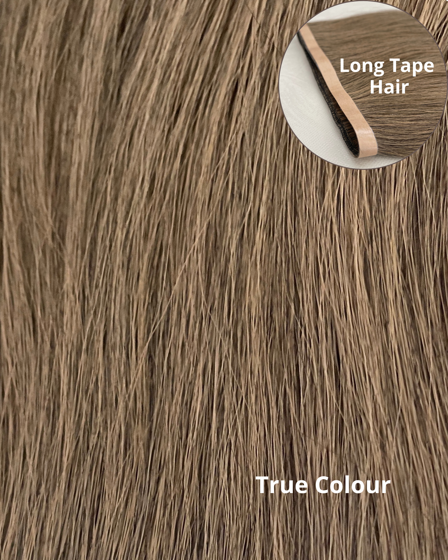 26” 210g Tape-In Weft Bio-Protein Fibre Dark Ash Blonde/sun-kissed ends