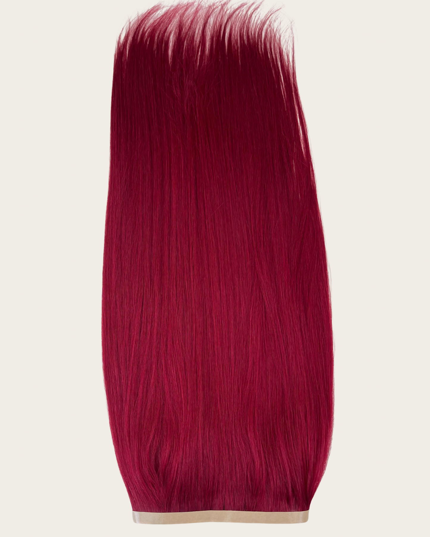 26” 210g Tape-In Weft Bio-Protein Fibre Burgundy