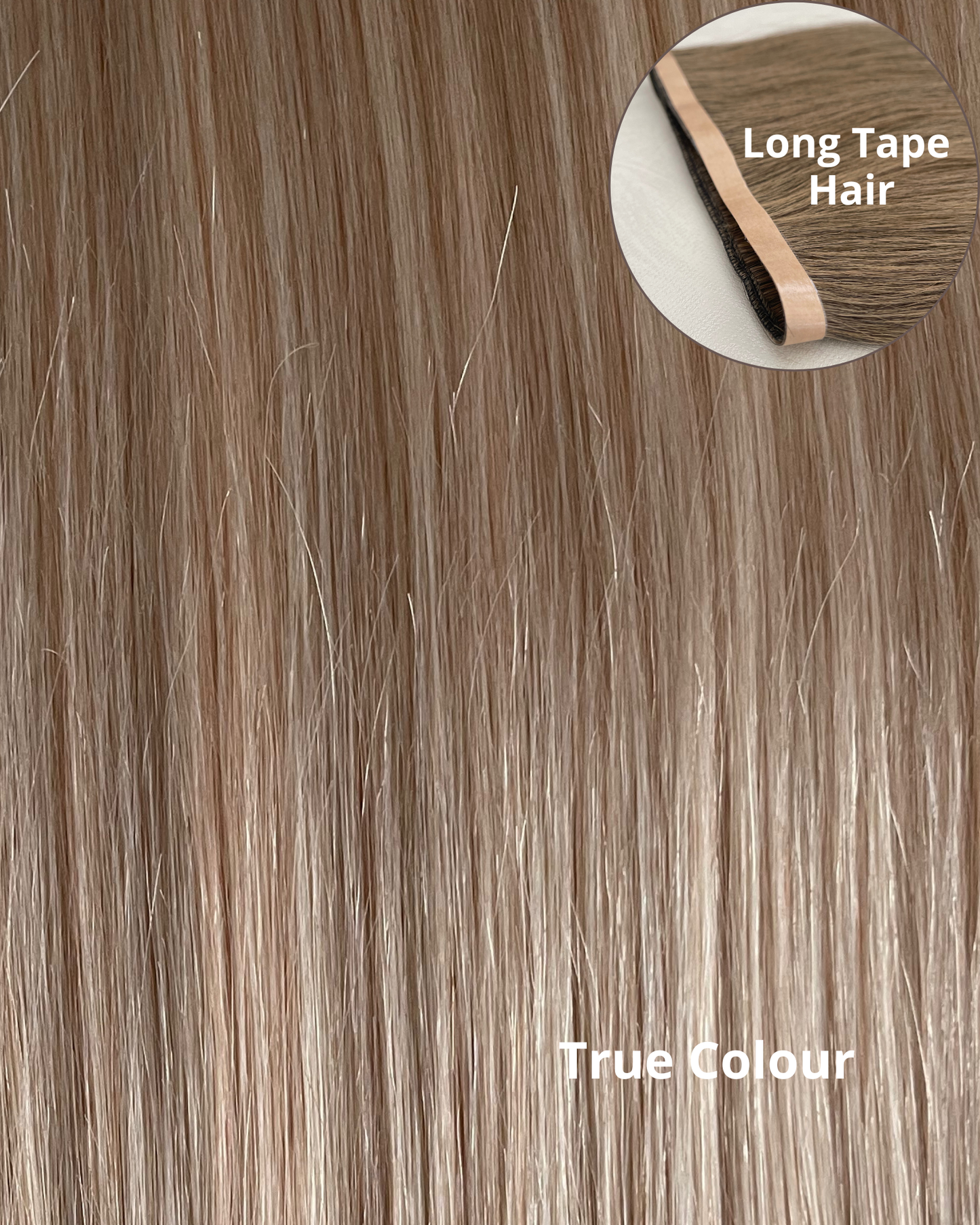 26” 210g Tape-In Weft Bio-Protein Fibre Rooted Medium Blonde