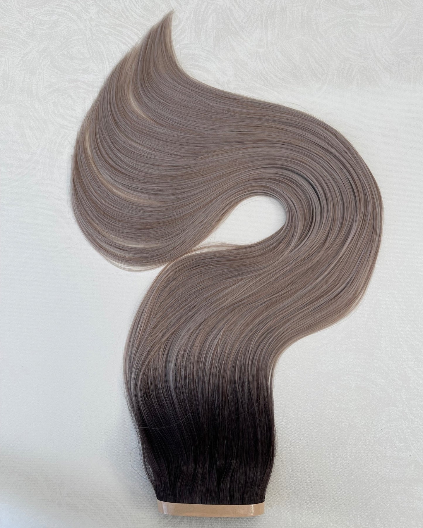 26” 210g Tape-In Weft Bio-Protein Fibre Rooted Ash Grey