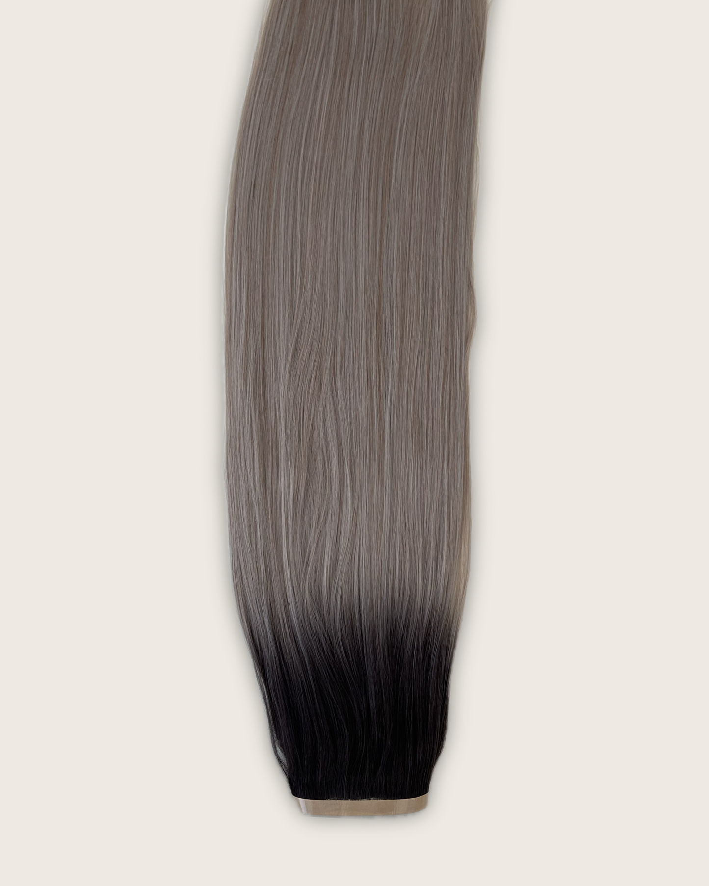 26” 210g Tape-In Weft Bio-Protein Fibre Rooted Ash Grey