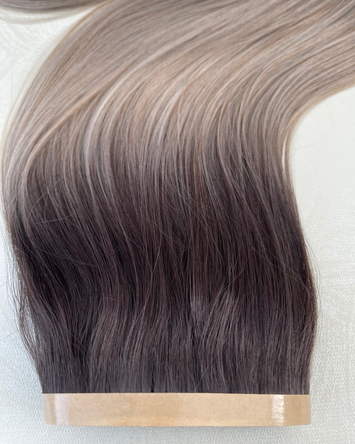 26” 210g Tape-In Weft Bio-Protein Fibre Rooted Ash Grey