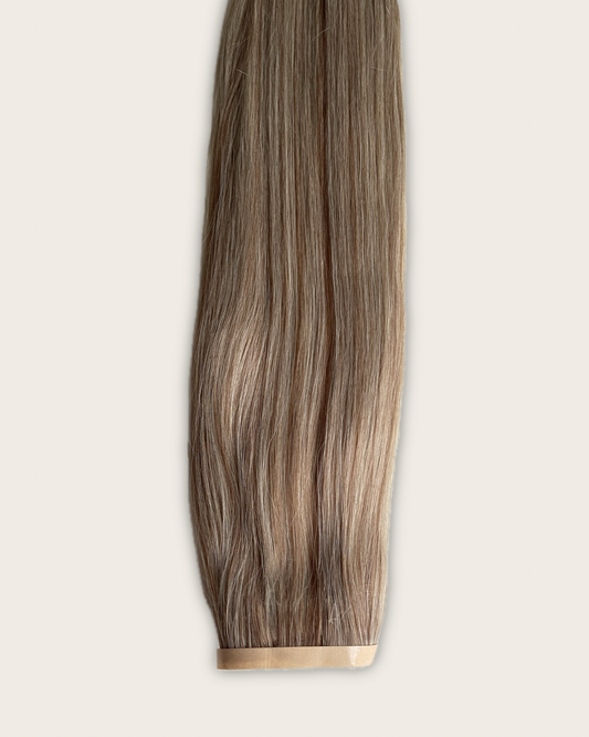 26” 210g Tape-In Weft Bio-Protein Fibre Highlighted Medium Blonde