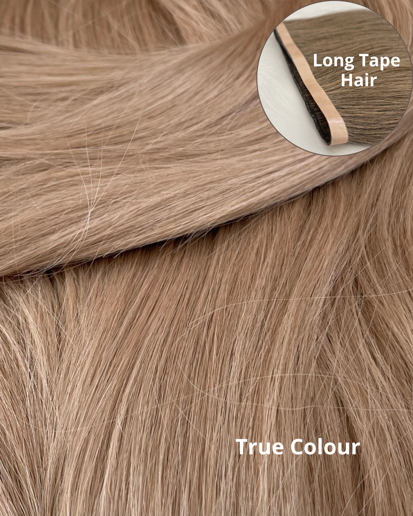 26” 210g Tape-In Weft Bio-Protein Fibre Medium Blonde