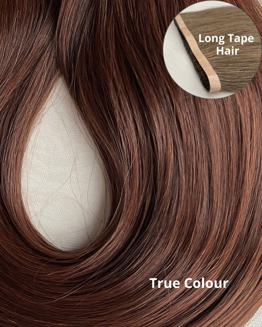 26” 210g Tape-In Weft Bio-Protein Fibre Dark Brown