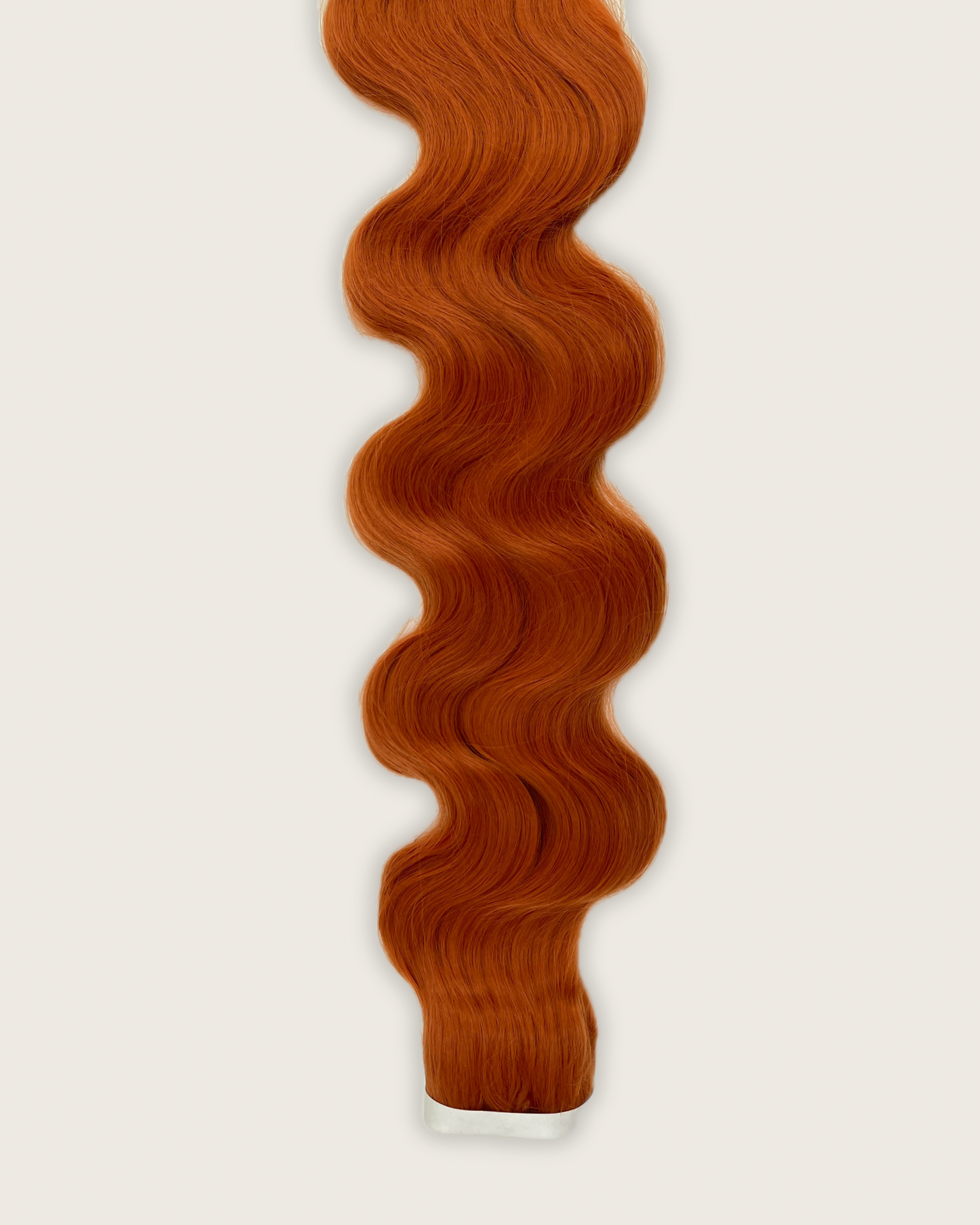 30” Wavy Tape-In Extensions – 210g Bio-Protein Fibre – Vibrant Ginger