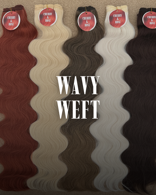 30” Wavy 210g Bio-Protein Fibre Weft Hair Extensions