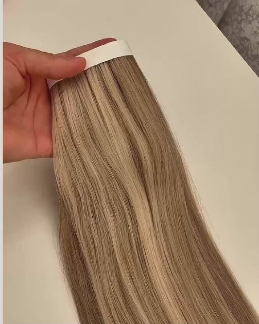 26” 210g Tape-In Weft Bio-Protein Fibre Piano Blonde