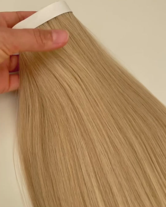 26” 210g Tape-In Weft Bio-Protein Fibre Warm Golden Blonde
